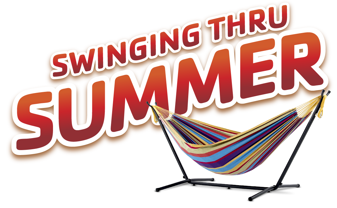 Ozarks Regional YMCA - Swinging Thru Summer 2024 Title and Hammock